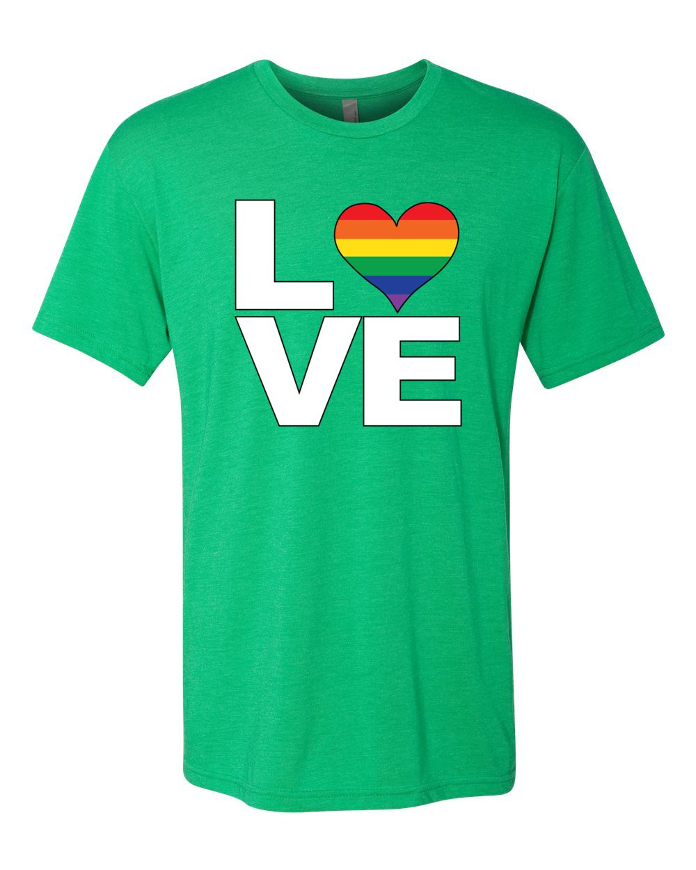 Love Heart LGBT Pride Soft Premium T Shirt Gay Lesbian Proud Tee - Picture 16 of 18