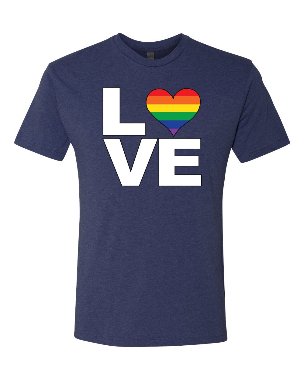 Love Heart LGBT Pride Soft Premium T Shirt Gay Lesbian Proud Tee - Picture 10 of 18