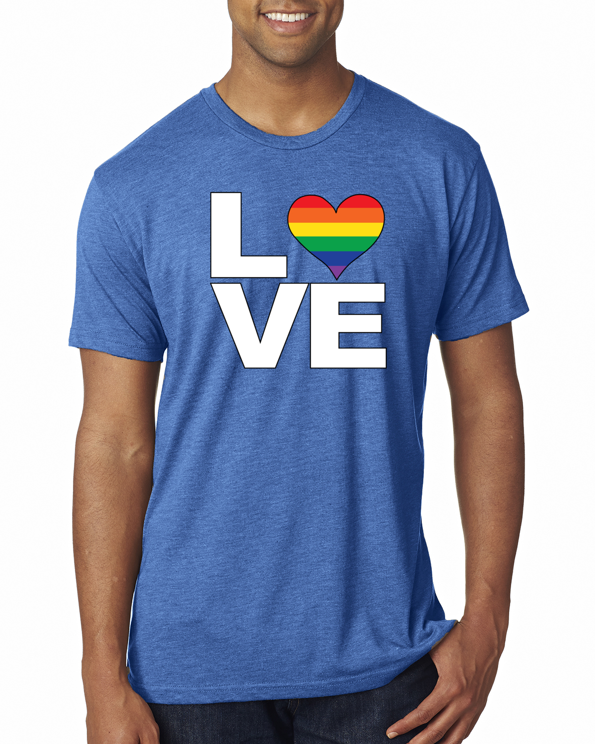 Love Heart LGBT Pride Soft Premium T Shirt Gay Lesbian Proud Tee - Picture 13 of 18