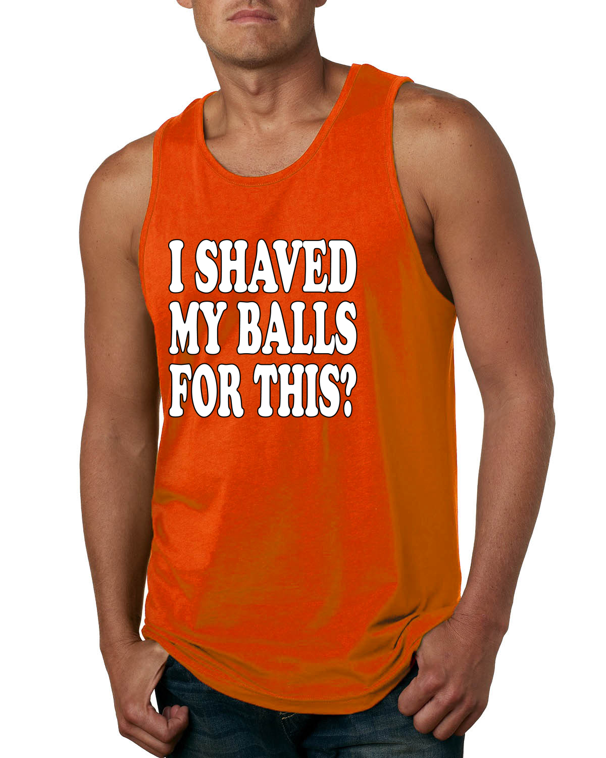 Tank Top Shirt Mens I Shaved My Balls For This