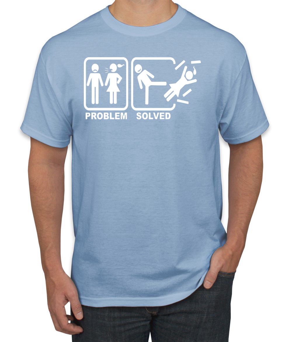 Problem Solved Funny Relationship Drama Humor Mens Graphic Tank Top