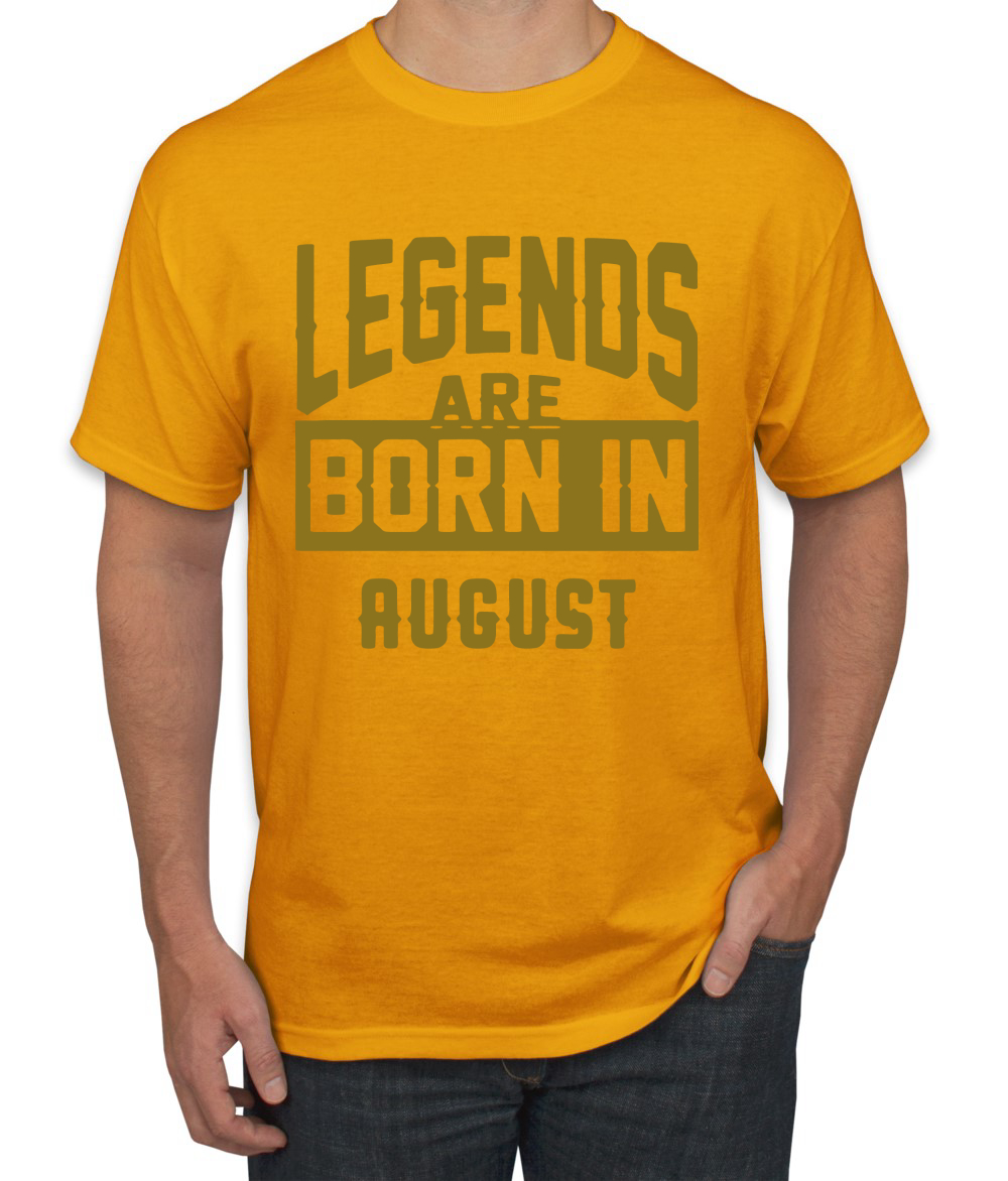 Legends Are Born In August Hombres Camiseta Cumpleaños Gráfico Aniversario Regalo T - Imagen 9 de 38