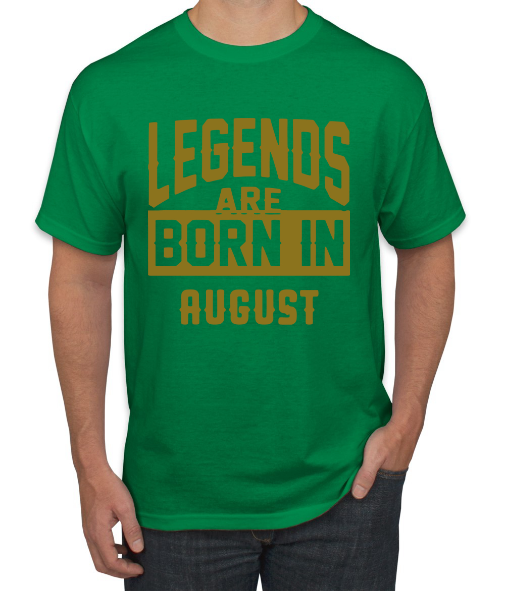 Legends Are Born In August Hombres Camiseta Cumpleaños Gráfico Aniversario Regalo T - Imagen 13 de 38
