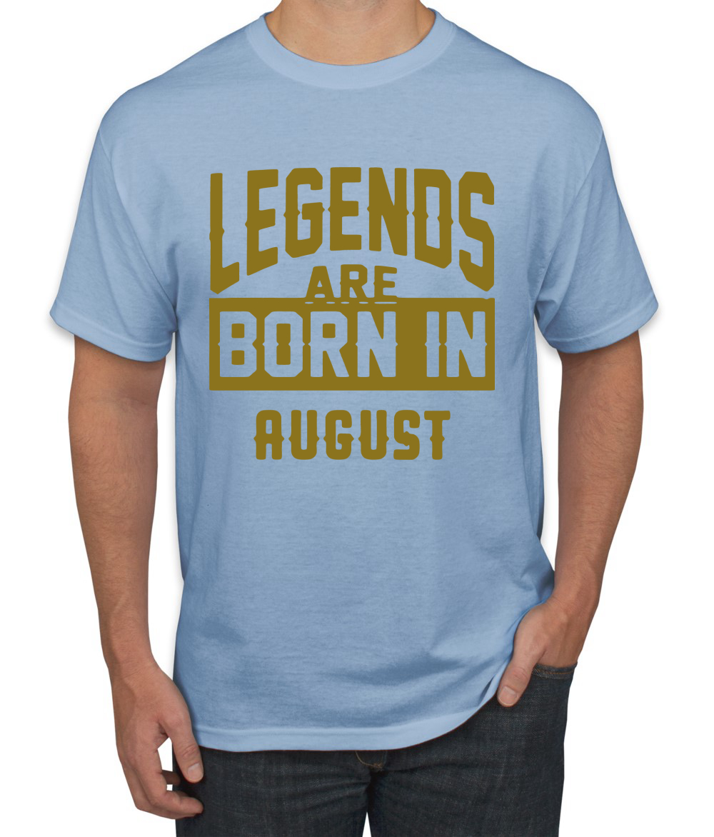 Legends Are Born In August Hombres Camiseta Cumpleaños Gráfico Aniversario Regalo T - Imagen 15 de 38