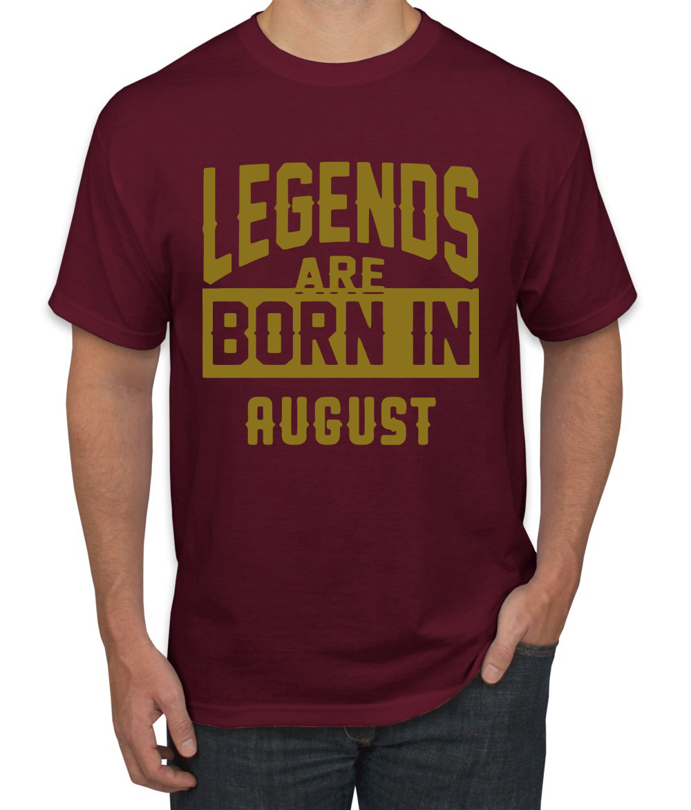 Legends Are Born In August Hombres Camiseta Cumpleaños Gráfico Aniversario Regalo T - Imagen 21 de 38