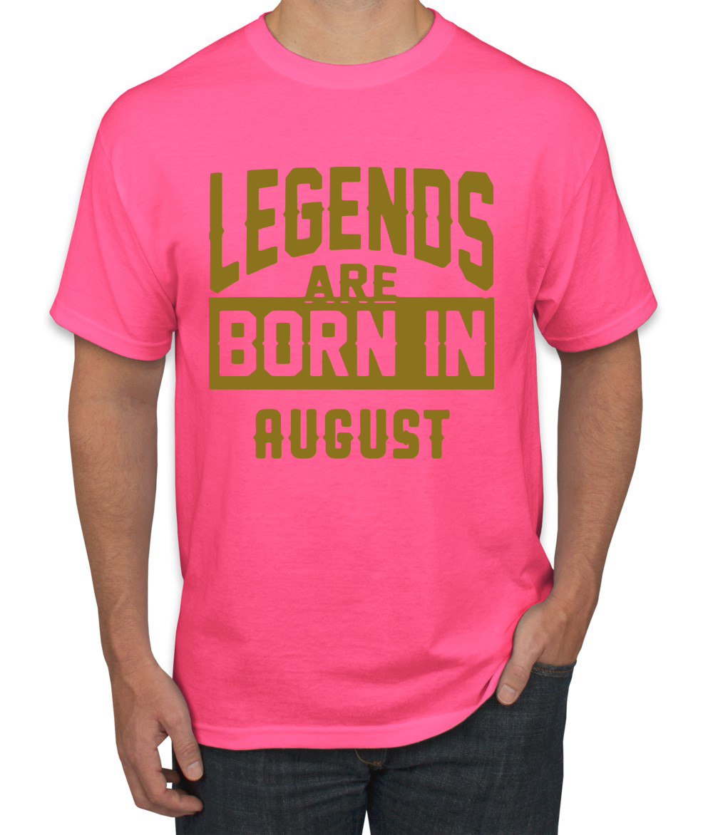 Legends Are Born In August Hombres Camiseta Cumpleaños Gráfico Aniversario Regalo T - Imagen 25 de 38
