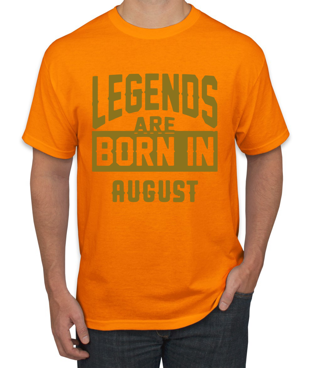 Legends Are Born In August Hombres Camiseta Cumpleaños Gráfico Aniversario Regalo T - Imagen 29 de 38
