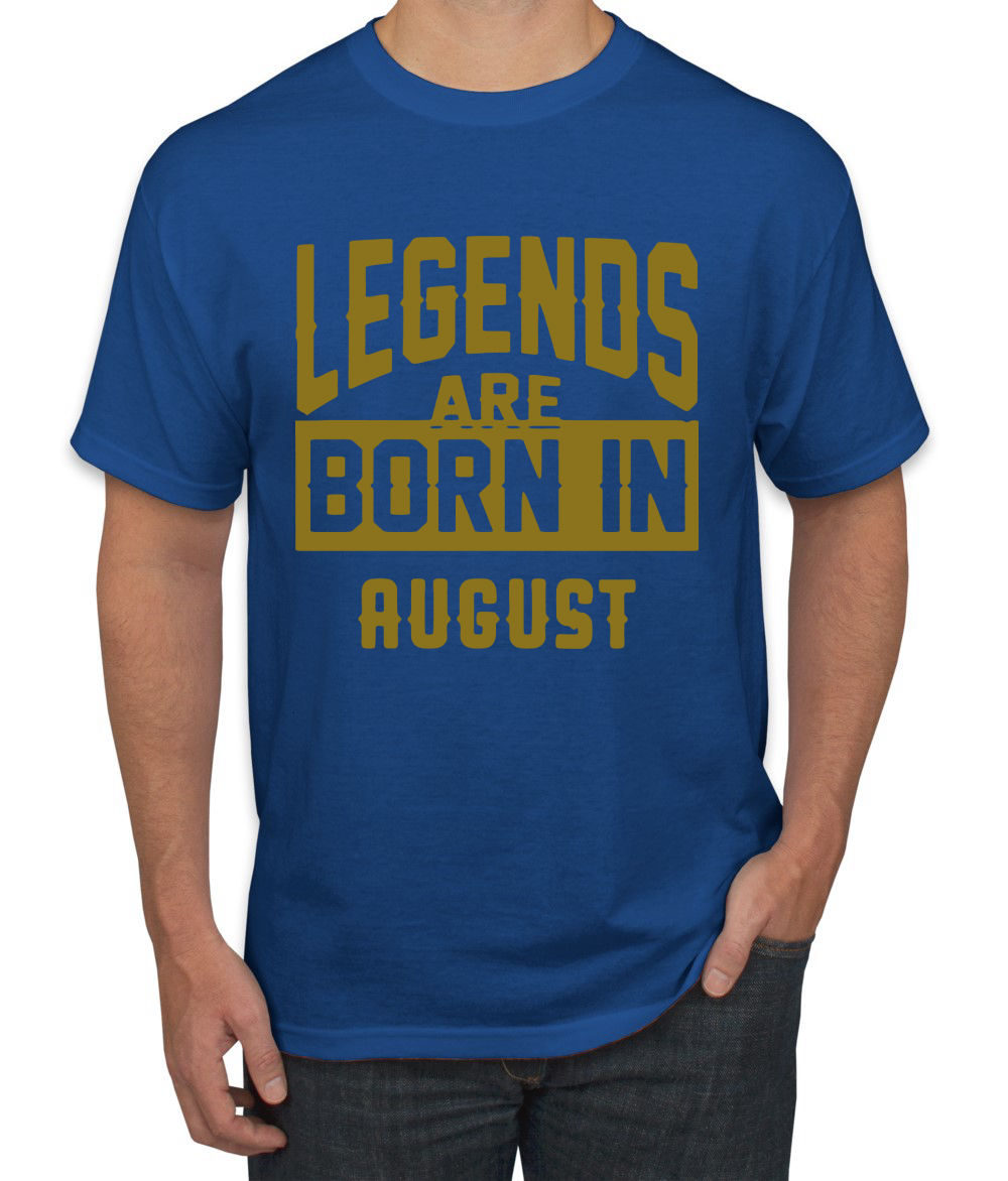 Legends Are Born In August Hombres Camiseta Cumpleaños Gráfico Aniversario Regalo T - Imagen 35 de 38