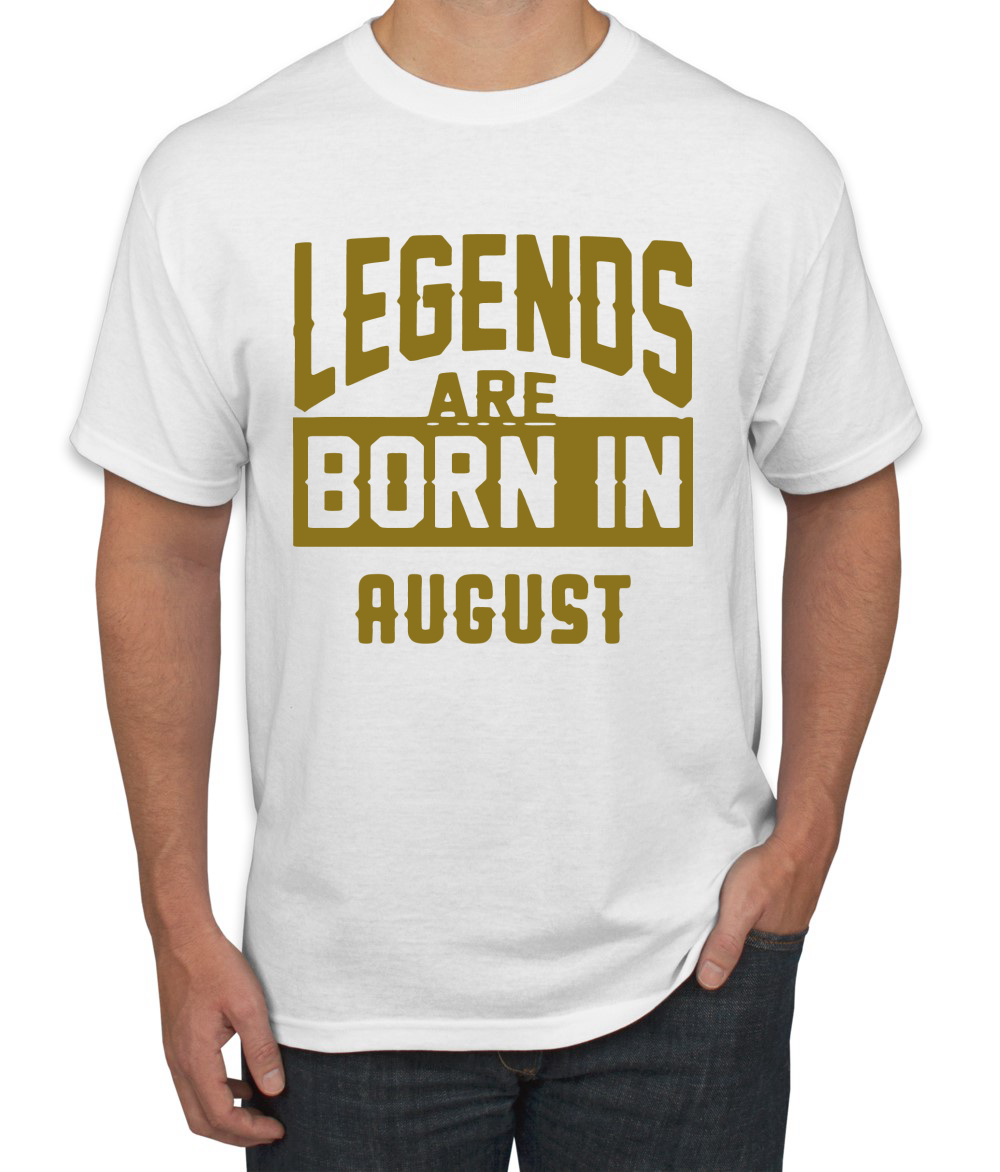 Legends Are Born In August Hombres Camiseta Cumpleaños Gráfico Aniversario Regalo T - Imagen 37 de 38