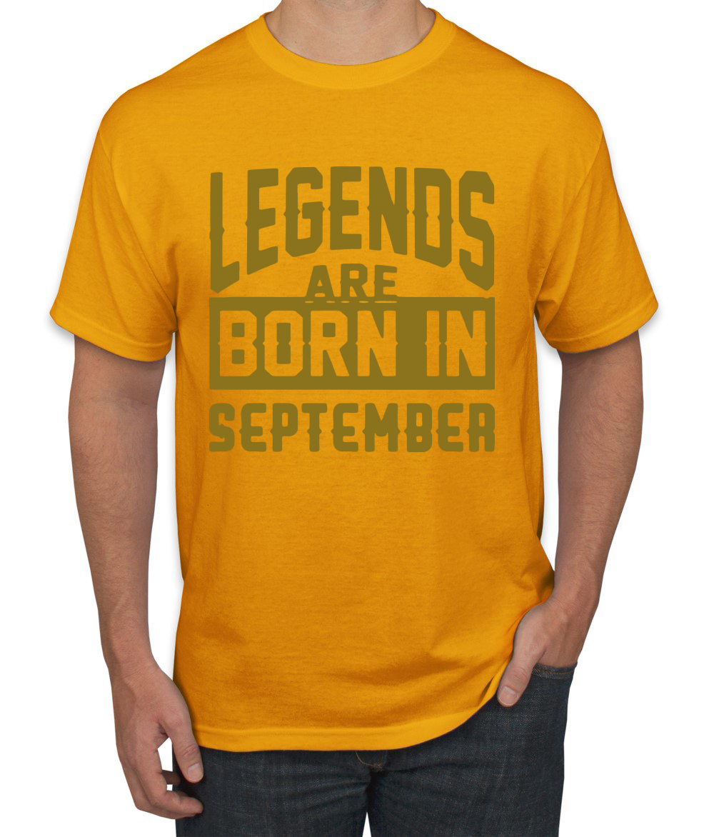 Legends Are Born In September Hombres Camiseta Cumpleaños Gráfico Aniversario Regalo T - Imagen 9 de 38
