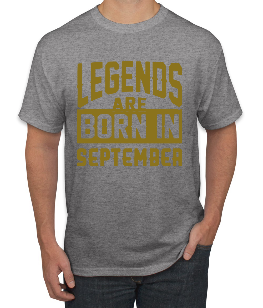 Legends Are Born In September Hombres Camiseta Cumpleaños Gráfico Aniversario Regalo T - Imagen 11 de 38