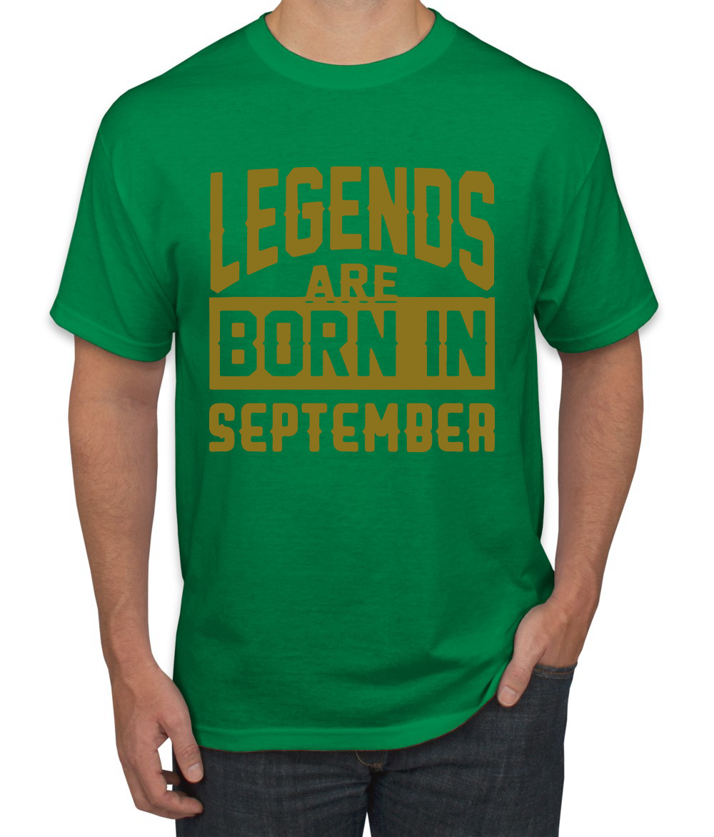 Legends Are Born In September Hombres Camiseta Cumpleaños Gráfico Aniversario Regalo T - Imagen 13 de 38