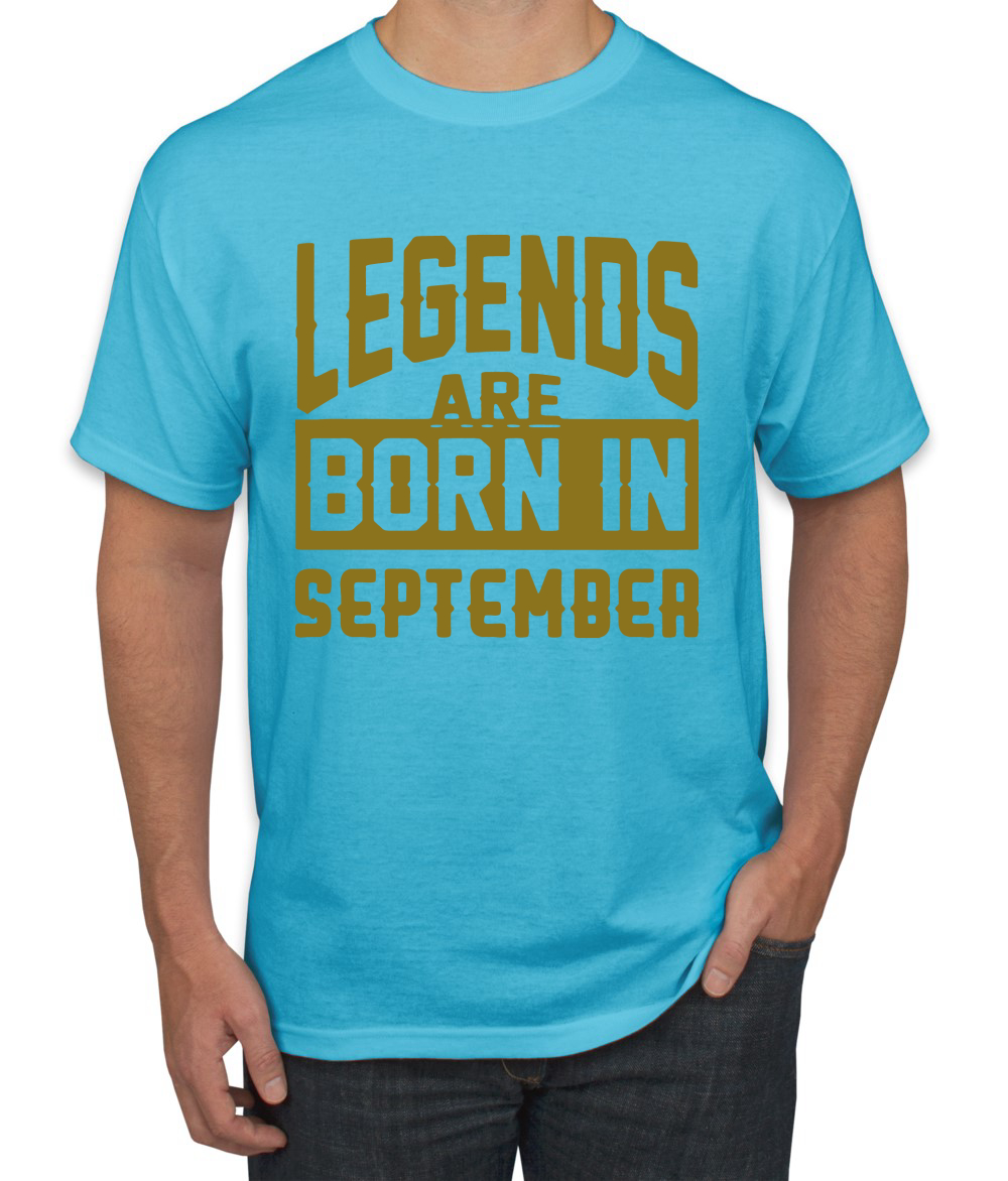 Legends Are Born In September Hombres Camiseta Cumpleaños Gráfico Aniversario Regalo T - Imagen 19 de 38