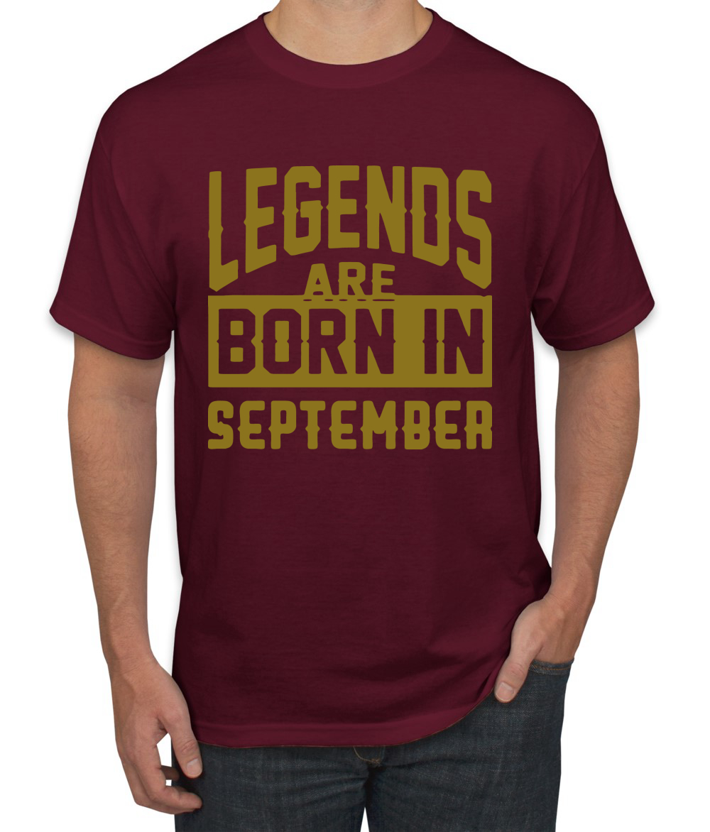 Legends Are Born In September Hombres Camiseta Cumpleaños Gráfico Aniversario Regalo T - Imagen 21 de 38