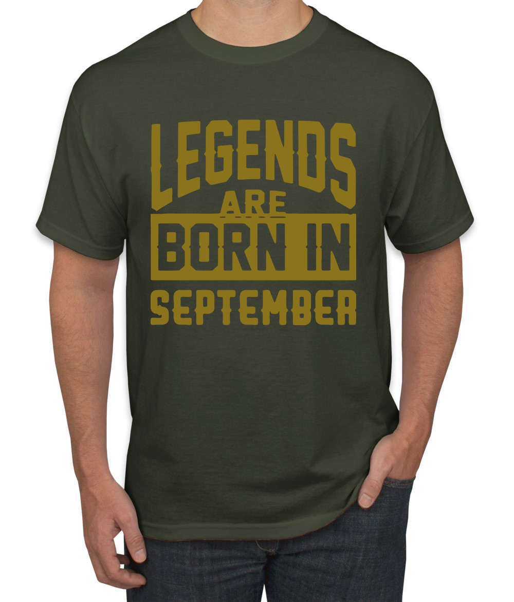Legends Are Born In September Hombres Camiseta Cumpleaños Gráfico Aniversario Regalo T - Imagen 23 de 38