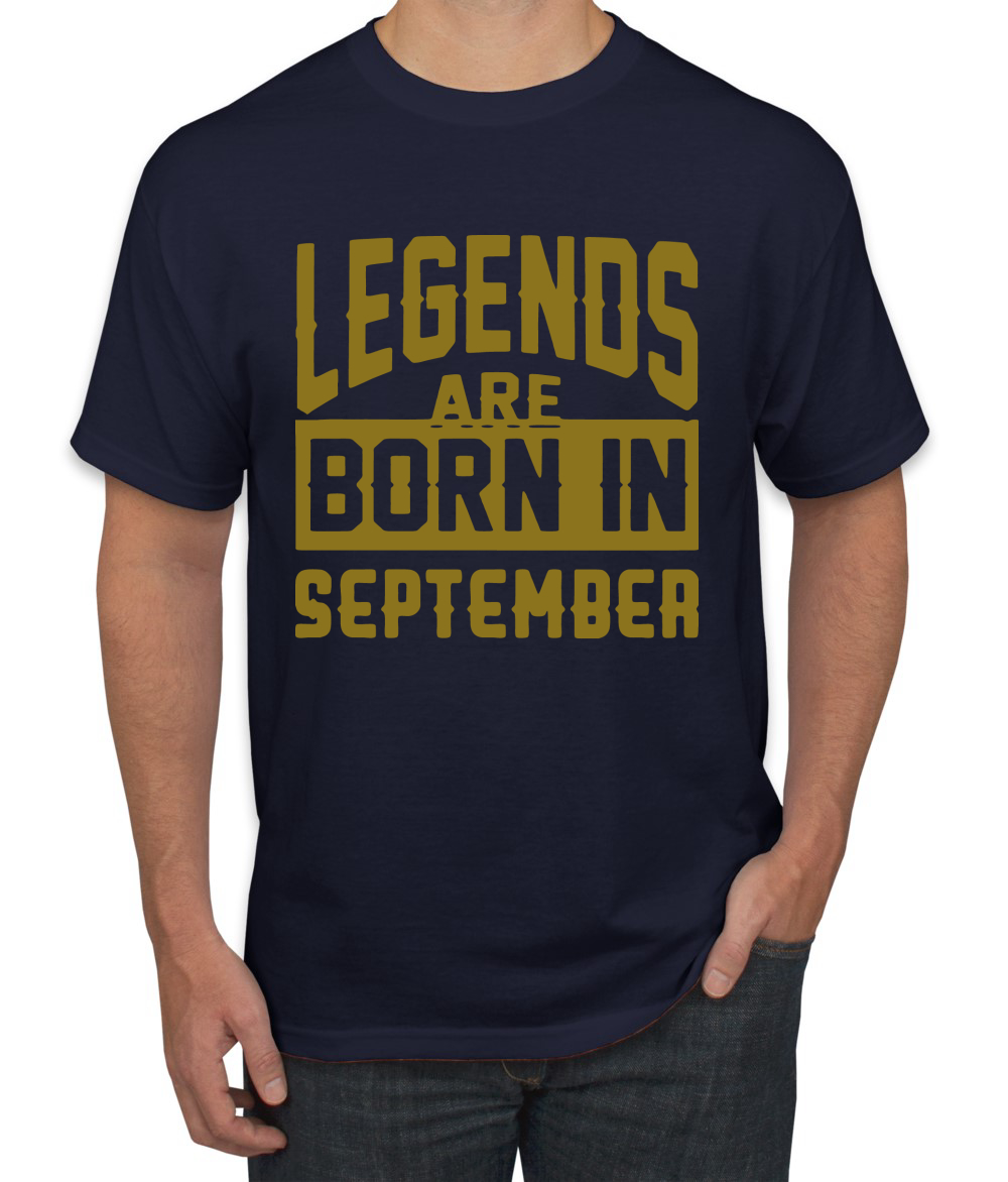 Legends Are Born In September Hombres Camiseta Cumpleaños Gráfico Aniversario Regalo T - Imagen 27 de 38