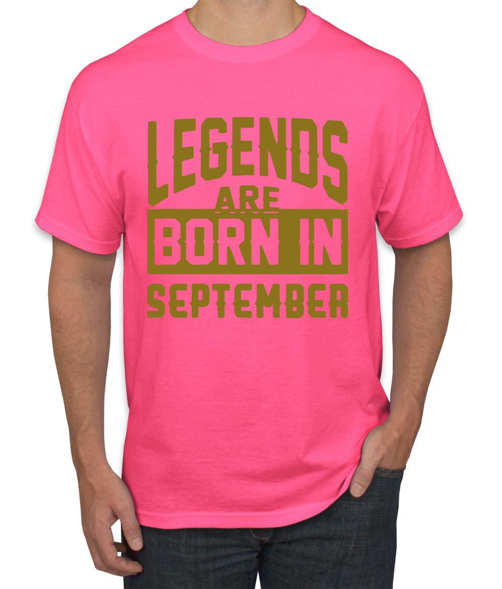 Legends Are Born In September Hombres Camiseta Cumpleaños Gráfico Aniversario Regalo T - Imagen 25 de 38
