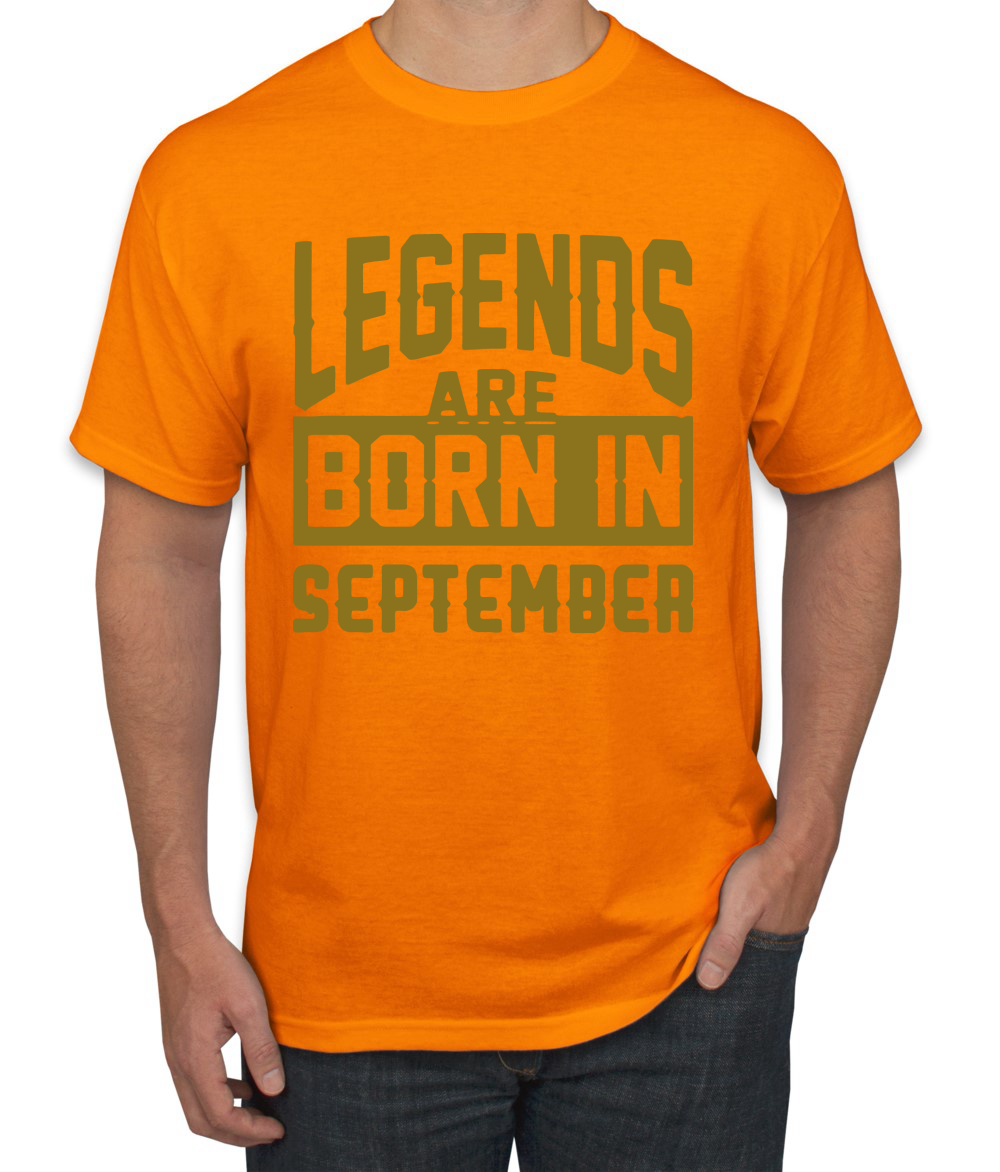 Legends Are Born In September Hombres Camiseta Cumpleaños Gráfico Aniversario Regalo T - Imagen 29 de 38