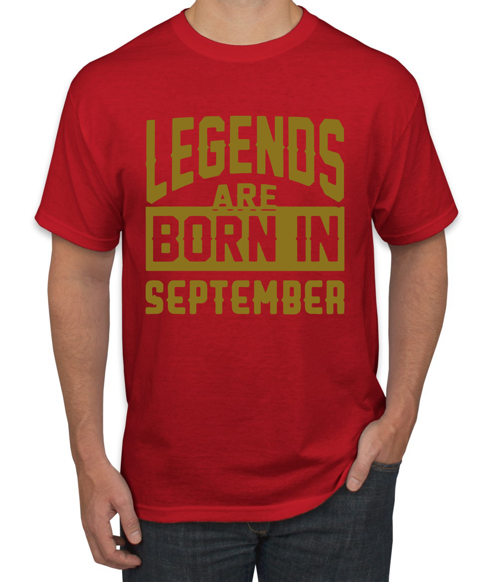 Legends Are Born In September Hombres Camiseta Cumpleaños Gráfico Aniversario Regalo T - Imagen 33 de 38