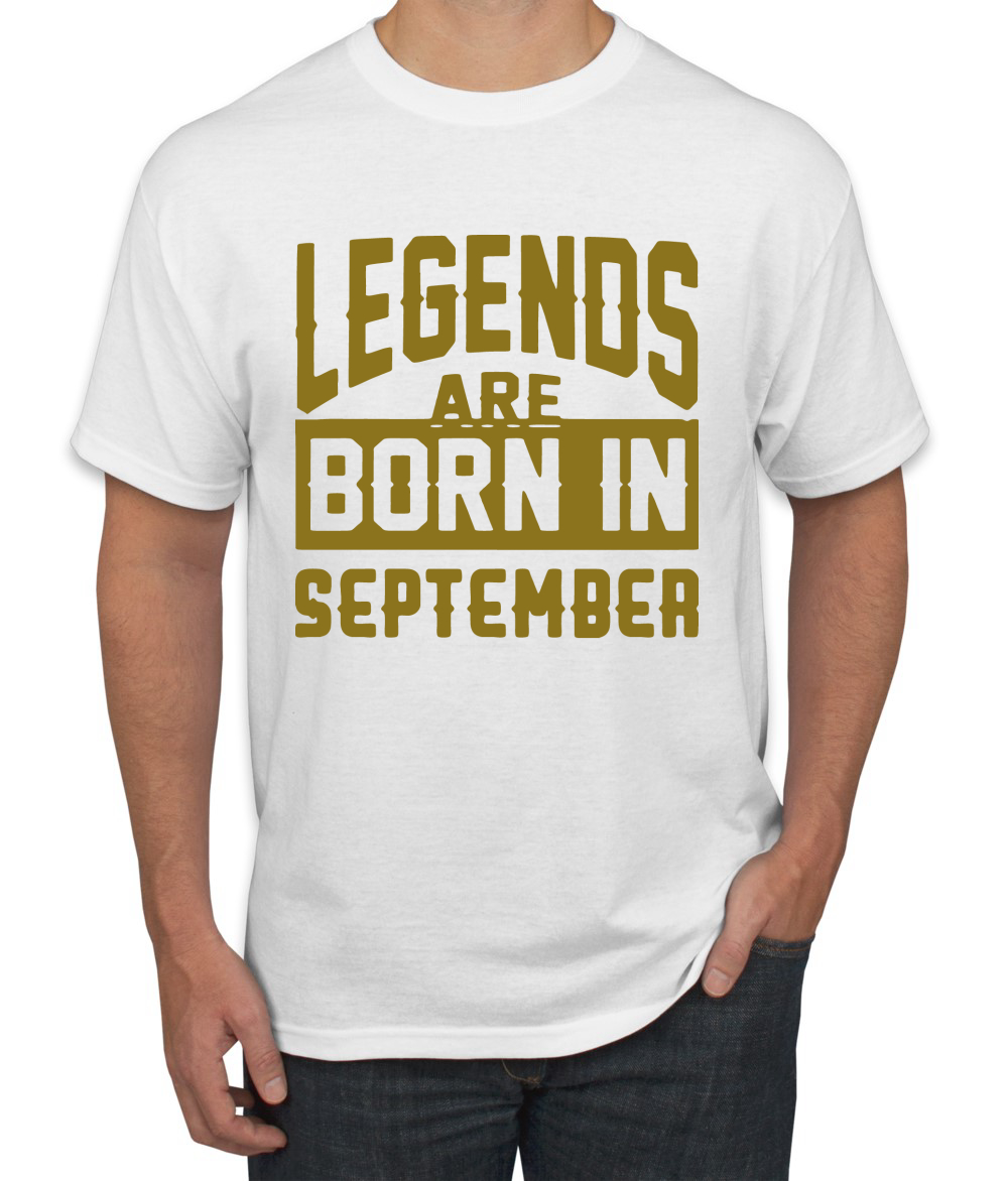 Legends Are Born In September Hombres Camiseta Cumpleaños Gráfico Aniversario Regalo T - Imagen 37 de 38