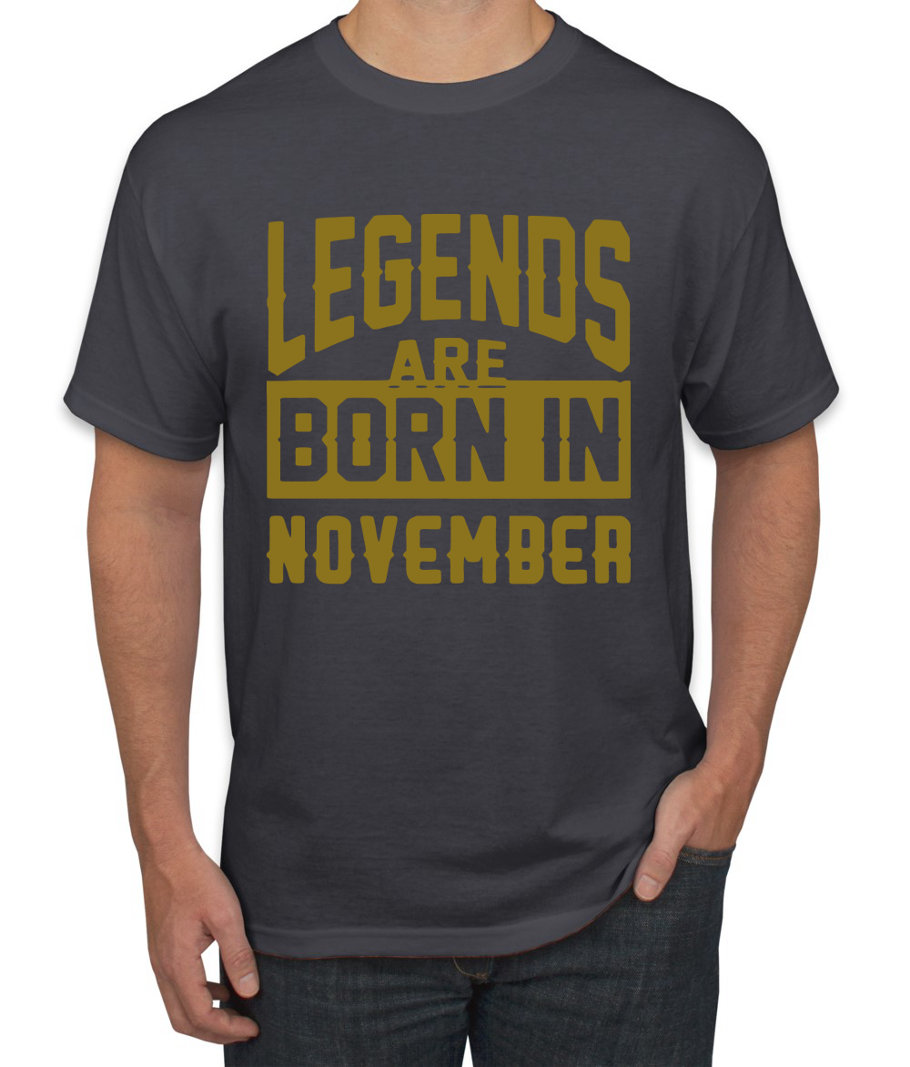 Legends Are Born In Noviembre Hombres Camiseta Cumpleaños Gráfico Aniversario Regalo T - Imagen 5 de 38