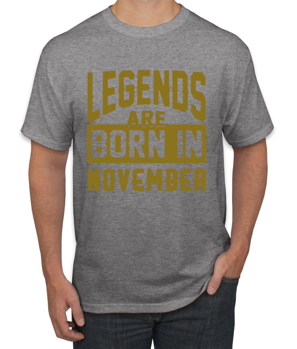 Legends Are Born In Noviembre Hombres Camiseta Cumpleaños Gráfico Aniversario Regalo T - Imagen 11 de 38