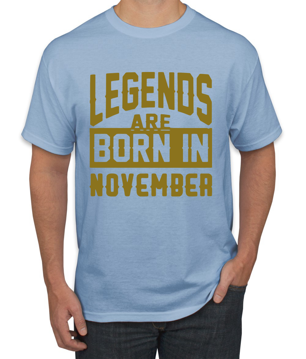 Legends Are Born In Noviembre Hombres Camiseta Cumpleaños Gráfico Aniversario Regalo T - Imagen 15 de 38