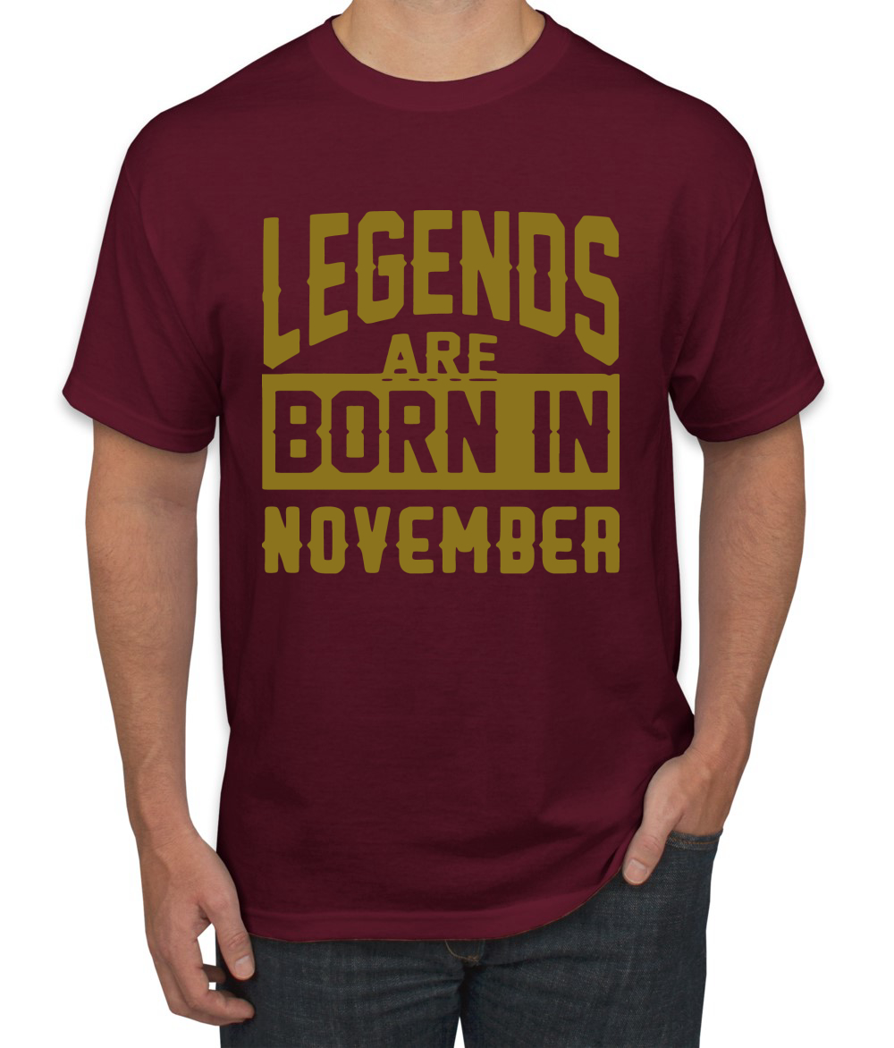Legends Are Born In Noviembre Hombres Camiseta Cumpleaños Gráfico Aniversario Regalo T - Imagen 21 de 38