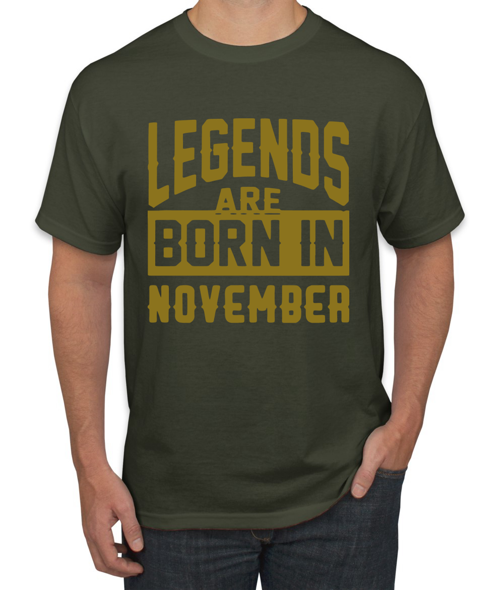 Legends Are Born In Noviembre Hombres Camiseta Cumpleaños Gráfico Aniversario Regalo T - Imagen 23 de 38