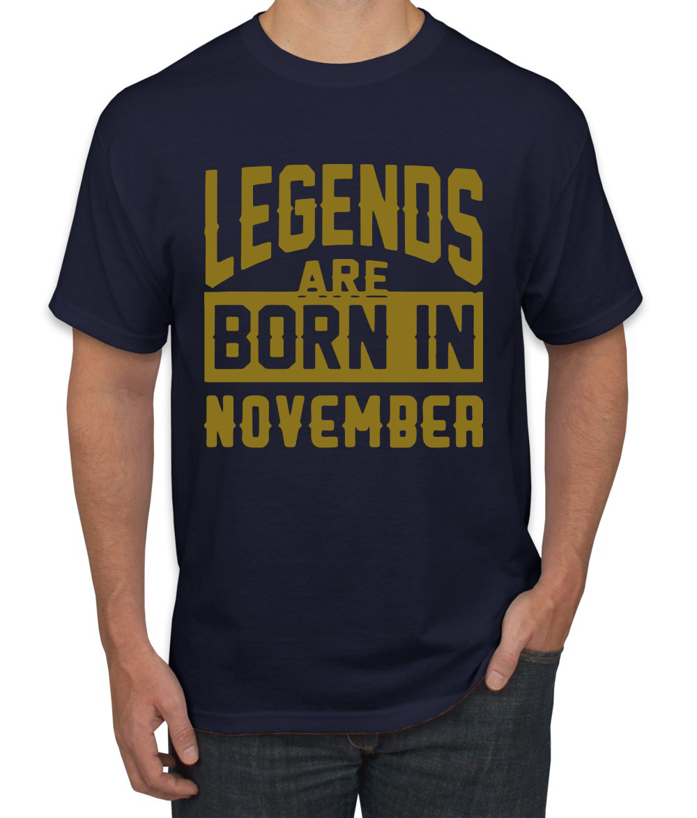 Legends Are Born In Noviembre Hombres Camiseta Cumpleaños Gráfico Aniversario Regalo T - Imagen 27 de 38