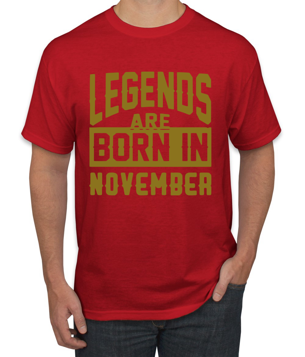 Legends Are Born In Noviembre Hombres Camiseta Cumpleaños Gráfico Aniversario Regalo T - Imagen 33 de 38
