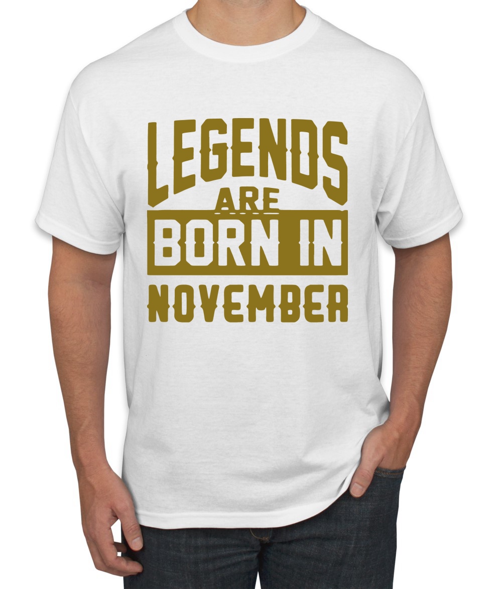 Legends Are Born In Noviembre Hombres Camiseta Cumpleaños Gráfico Aniversario Regalo T - Imagen 37 de 38
