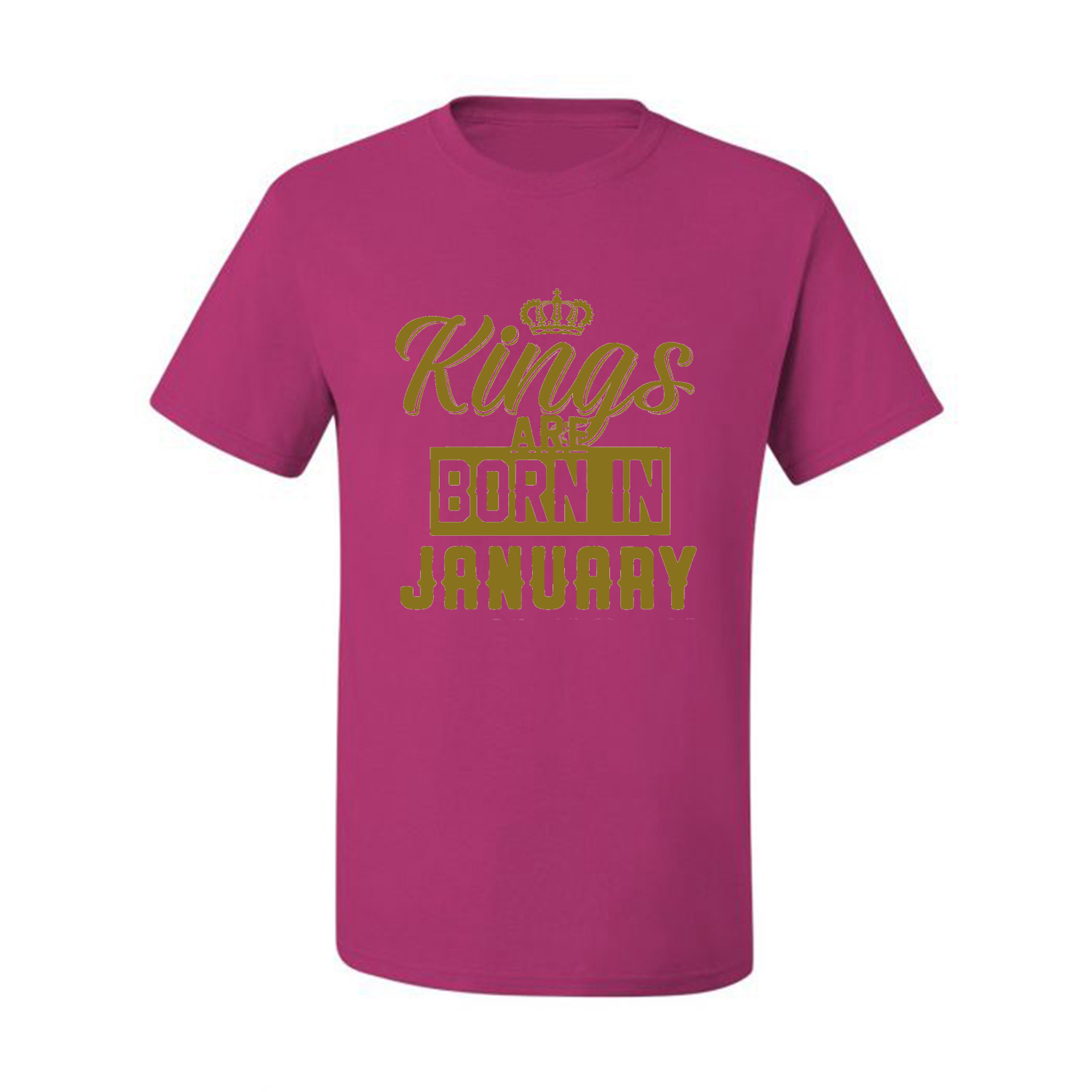 Kings Are Born In January Hombres Camiseta Cumpleaños Gráfico Aniversario Regalo T - Imagen 8 de 38