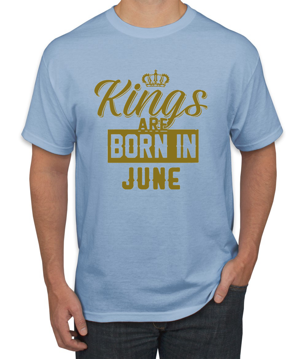 Kings Are Born In June Hombres Camiseta Cumpleaños Gráfico Aniversario Regalo T - Imagen 15 de 38