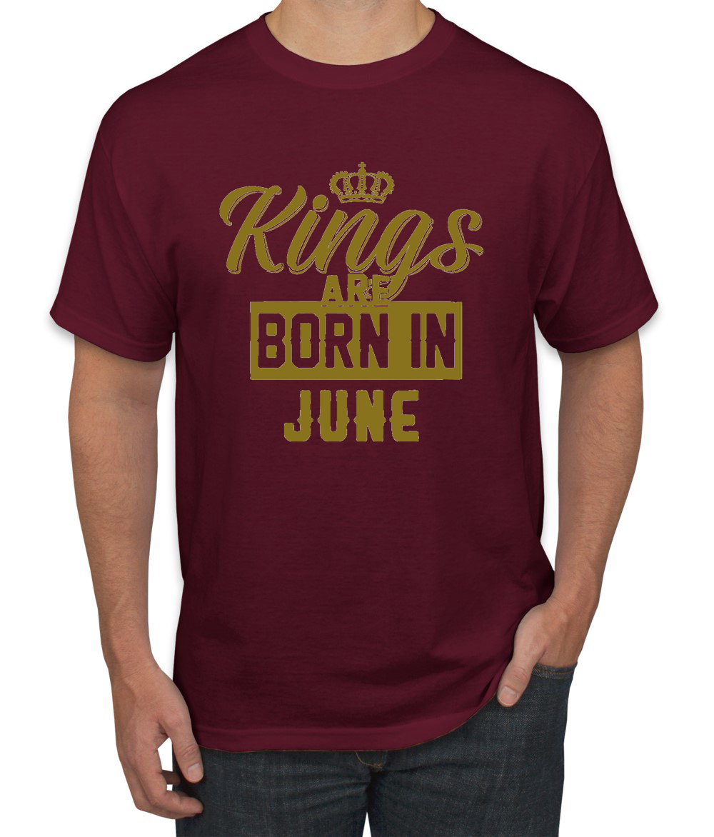 Kings Are Born In June Hombres Camiseta Cumpleaños Gráfico Aniversario Regalo T - Imagen 21 de 38