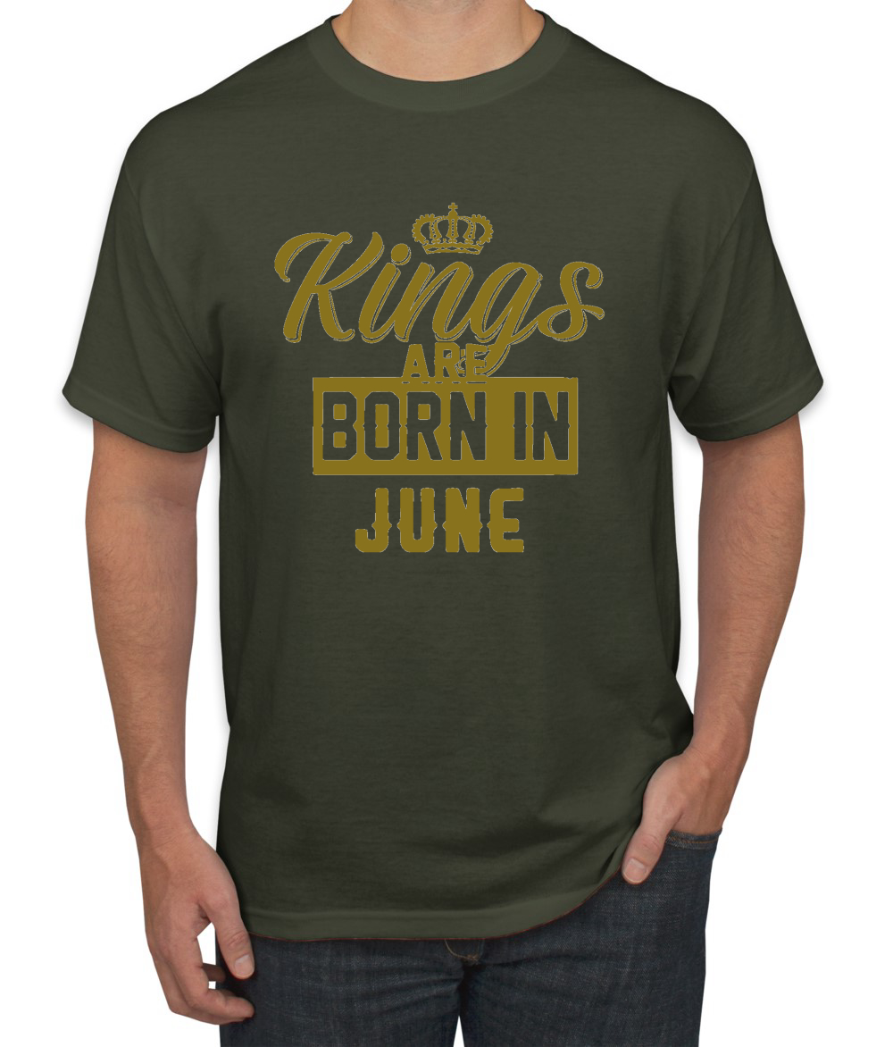 Kings Are Born In June Hombres Camiseta Cumpleaños Gráfico Aniversario Regalo T - Imagen 23 de 38