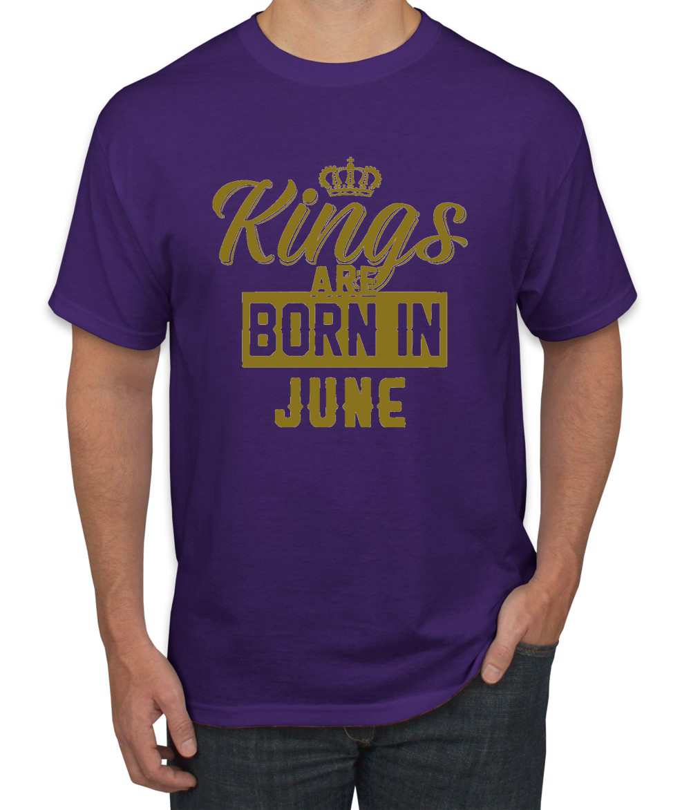 Kings Are Born In June Hombres Camiseta Cumpleaños Gráfico Aniversario Regalo T - Imagen 31 de 38