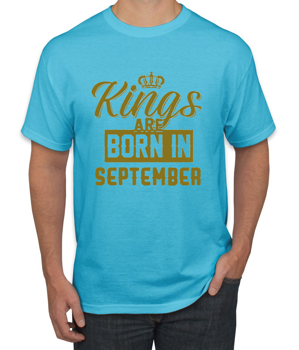 Kings Are Born In September Hombres Camiseta Cumpleaños Gráfico Aniversario Regalo T - Imagen 19 de 38