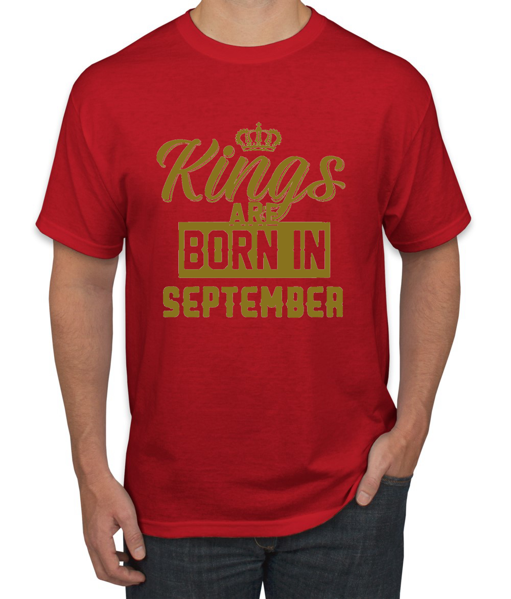 Kings Are Born In September Hombres Camiseta Cumpleaños Gráfico Aniversario Regalo T - Imagen 33 de 38