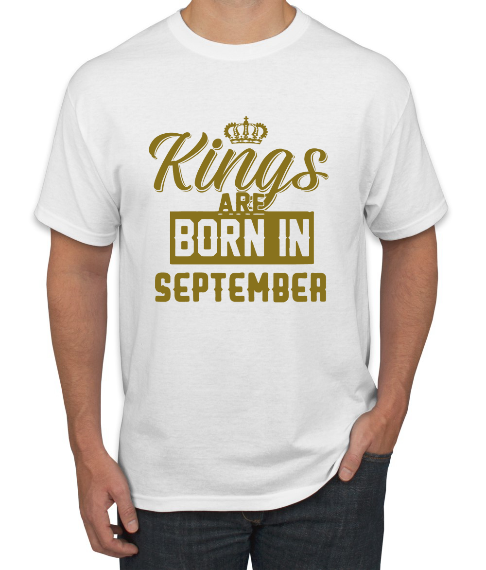 Kings Are Born In September Hombres Camiseta Cumpleaños Gráfico Aniversario Regalo T - Imagen 37 de 38