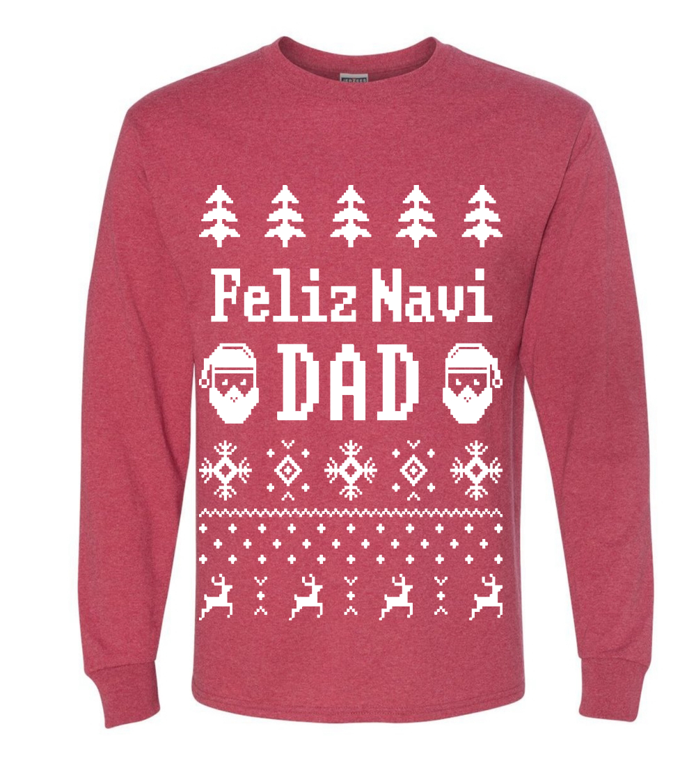 feliz navidad long sleeve shirt