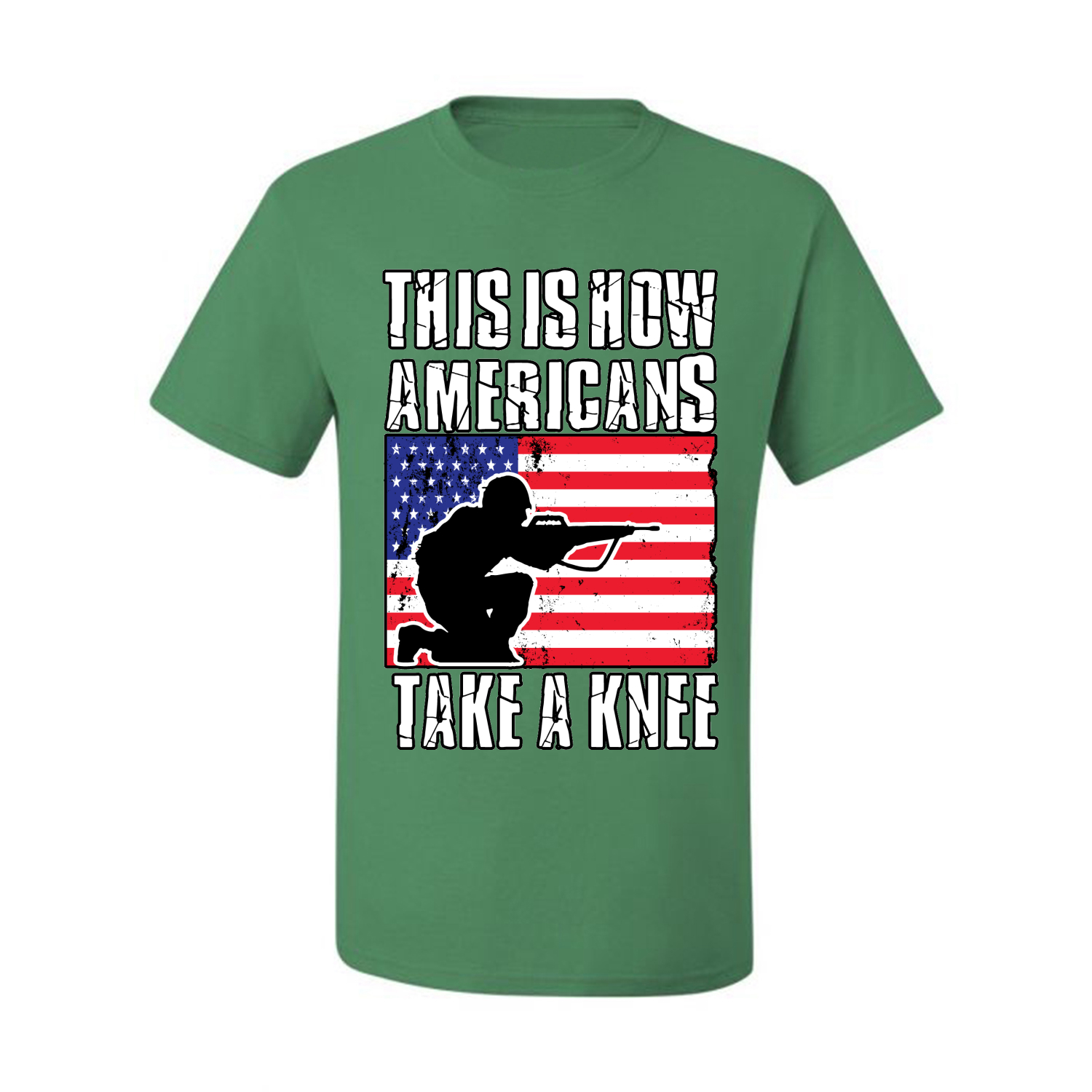 This Is How Americans Take A Knee Men American Pride T Shirt USA T - Picture 14 of 36