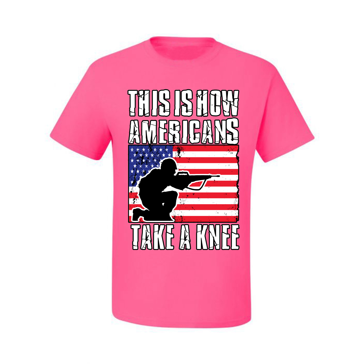 This Is How Americans Take A Knee Men American Pride T Shirt USA T - Picture 26 of 36