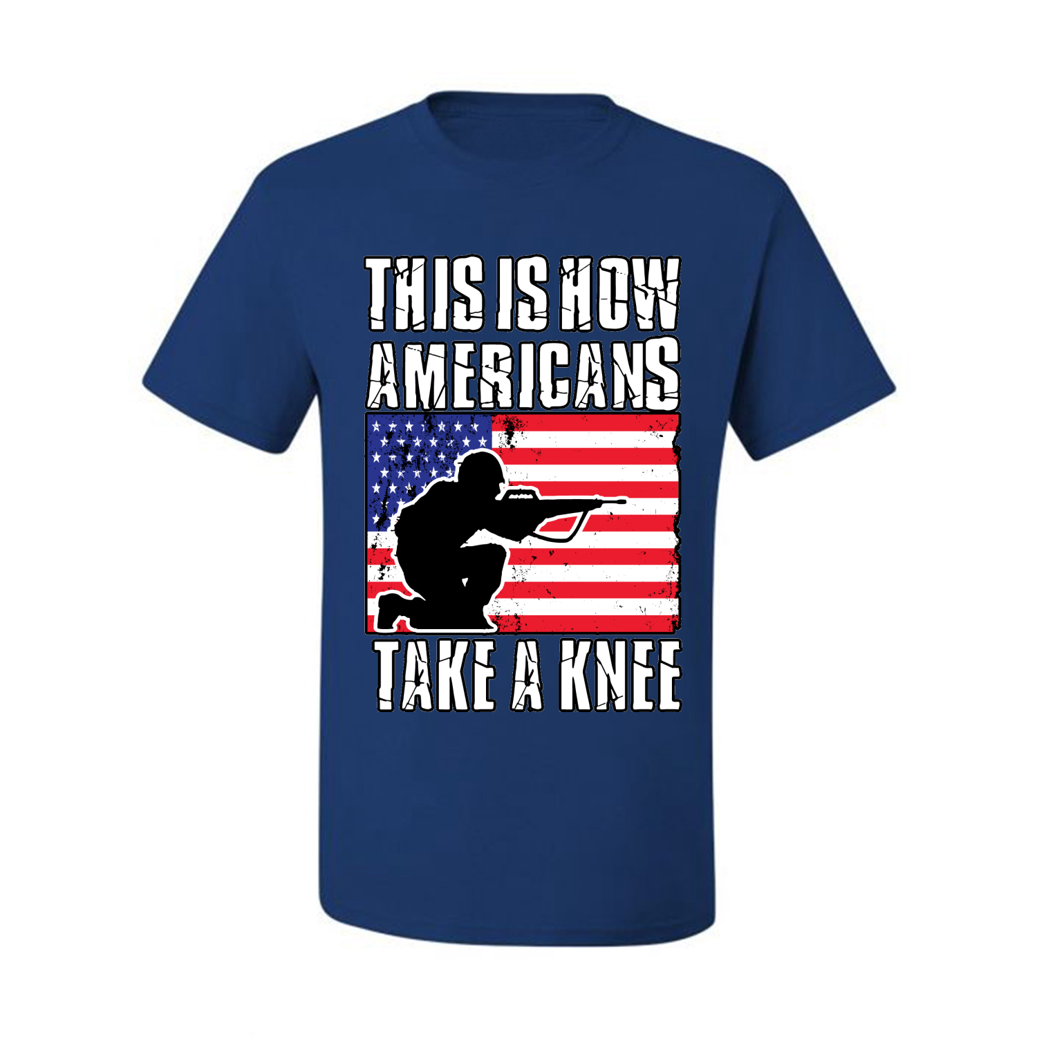 This Is How Americans Take A Knee Men American Pride T Shirt USA T - Picture 36 of 36
