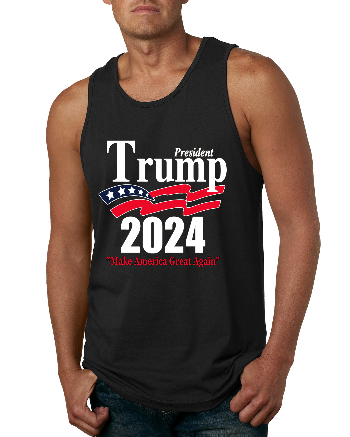 Camiseta sin mangas Wild Bobby Trump 2020 Keep America Great Youth Style Politics para hombres - Imagen 2 de 8
