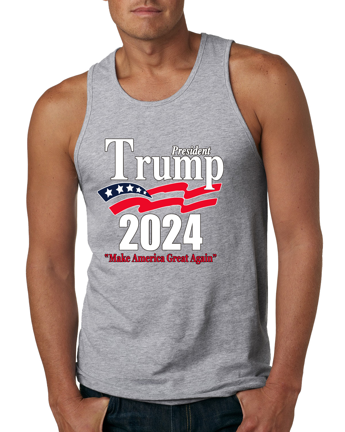 Camiseta sin mangas Wild Bobby Trump 2020 Keep America Great Youth Style Politics para hombres - Imagen 4 de 8