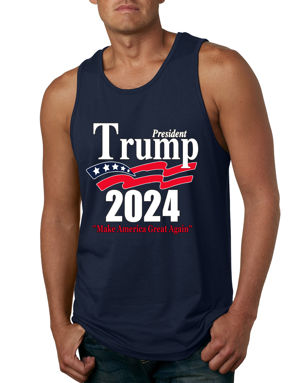Camiseta sin mangas Wild Bobby Trump 2020 Keep America Great Youth Style Politics para hombres - Imagen 5 de 8