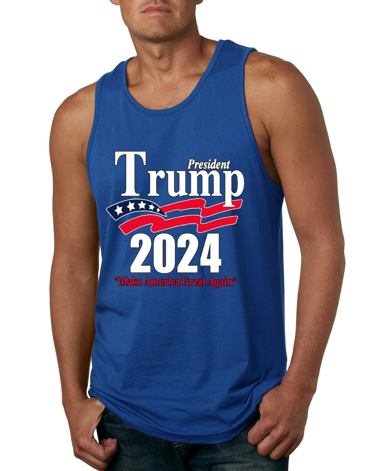 Camiseta sin mangas Wild Bobby Trump 2020 Keep America Great Youth Style Politics para hombres - Imagen 7 de 8