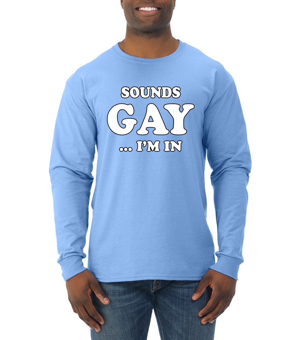Camiseta Suends Gay Im In Funny LGBT Hombres Mangas Largas Aliado Humor Novedad Camiseta - Imagen 4 de 6