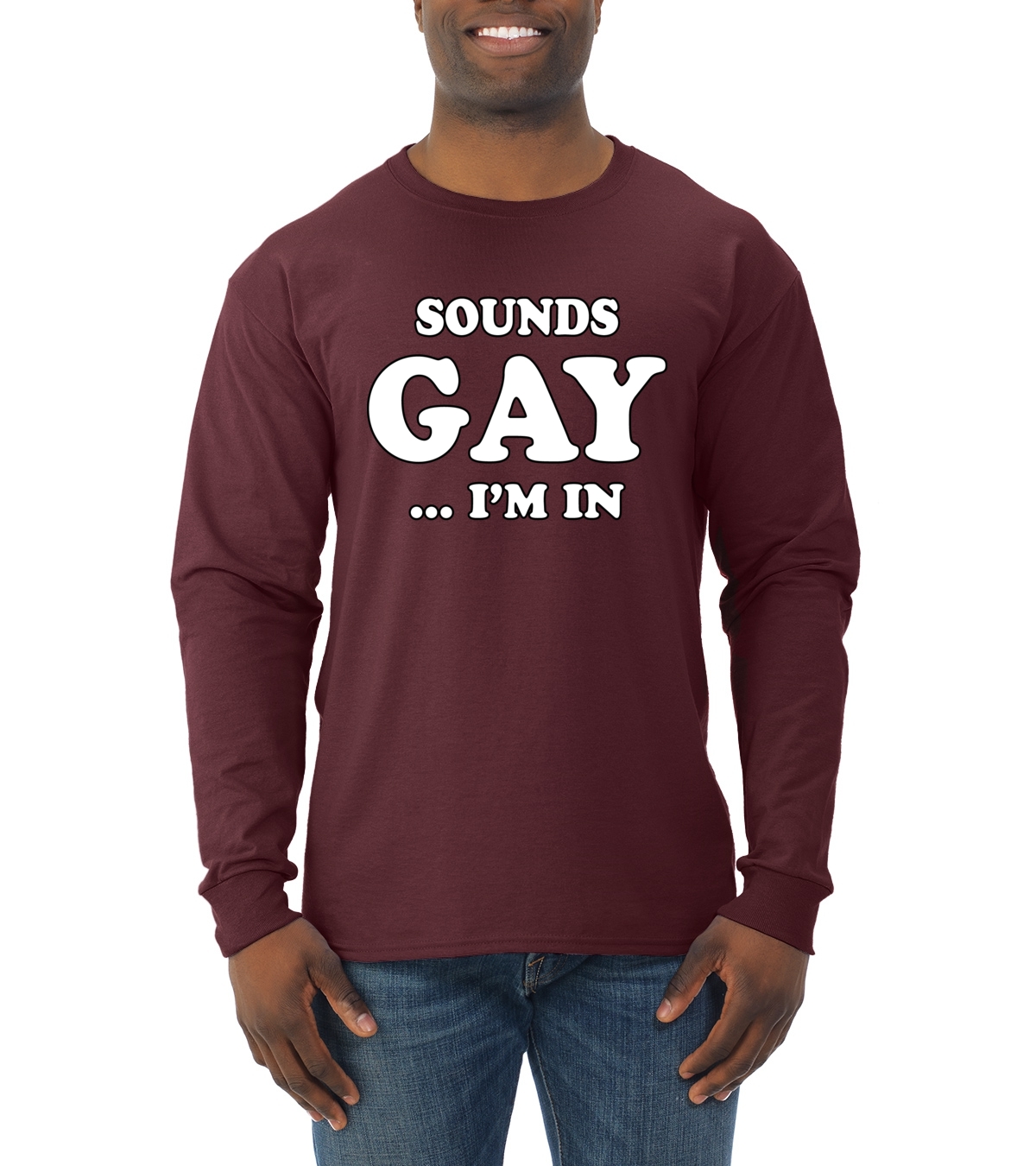 Camiseta Suends Gay Im In Funny LGBT Hombres Mangas Largas Aliado Humor Novedad Camiseta - Imagen 6 de 6